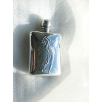 Lommelærke Pewter Engelsk 2½ oz, Golfspiller.
