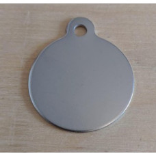 Hundetegn Rustfrit stål skuret Ø32mm.