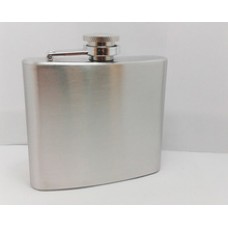 Lommelærke 5 OZ ca 15 cl i skuret rustfrit stål