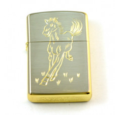 Olie Lighter luksus, guldfarvet kobber, Hest. Olie Lighter luksus, guldfarvet kobber, Hest.