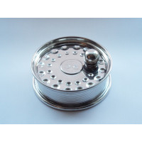 Lommelærke Pewter Engelsk 4 oz. fiskehjul