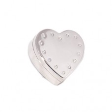 Smykkeæske Hjerteformet med smykkesten, foret. Smykkeæske Hjerteformet med smykkesten, foret.